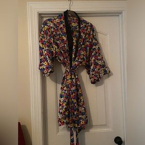 Beautiful Christian Dior Multi-colored Floral Robe